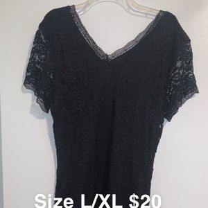 Maurices black lace dress